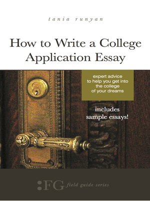 cover image of How to Write a College Application Essay